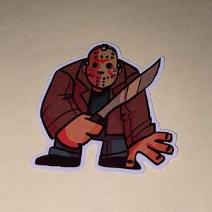 FRIDAY THE 13TH JASON VOORHES STICKER HORROR gore psycho killer slasher classic